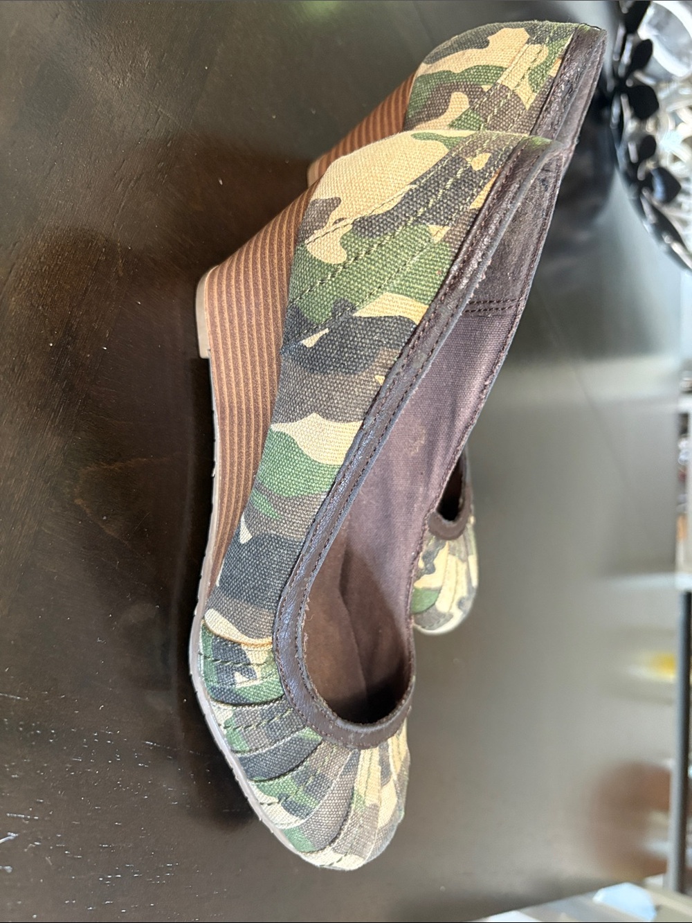 Camo Canvas Wedge